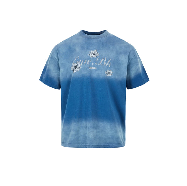 Basic printed T-shirt Blue