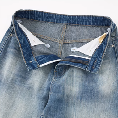 Retro straight-leg flared jeans