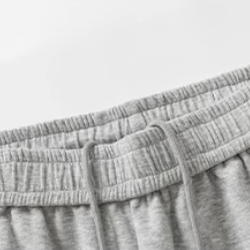 Loose Fit Baggy Sweatpants White Ash
