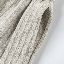Fleece loose casual trousers White Grey