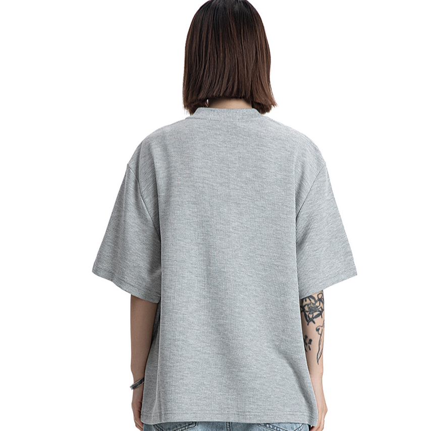 Vintage Cleanfit Half-Zip T-Shirt White Ash