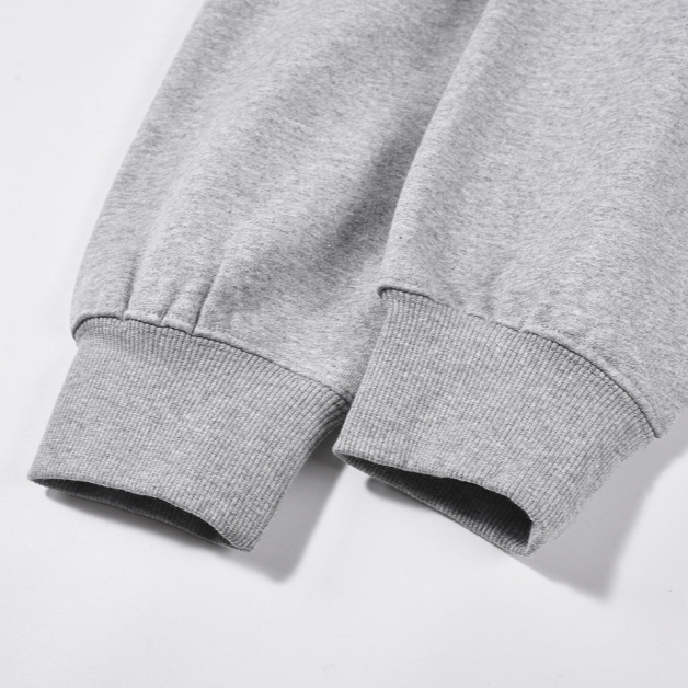 Simple silhouette hoodie Grey