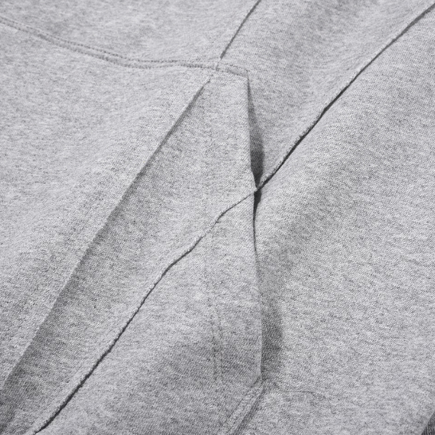Simple silhouette hoodie Grey