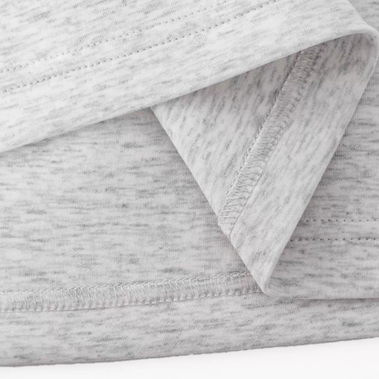 Simple casual anti-wrinkle long-sleeved T-shirt White Ash