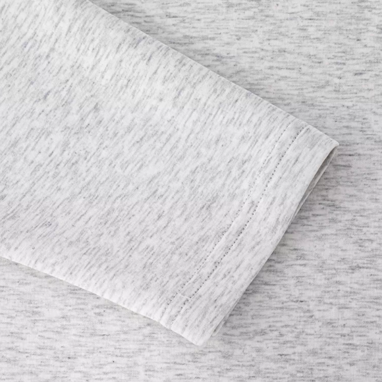 Simple casual anti-wrinkle long-sleeved T-shirt White Ash