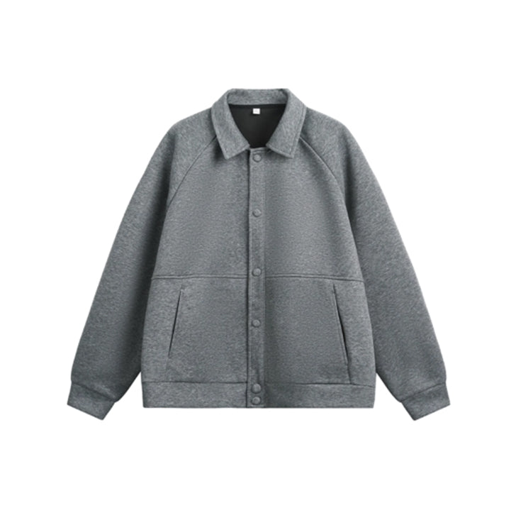 casual silhouette lapel jacket Grey