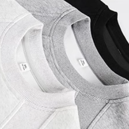 Loose crew neck casual sweatshirt White Ash
