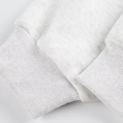 Loose crew neck casual sweatshirt White Ash