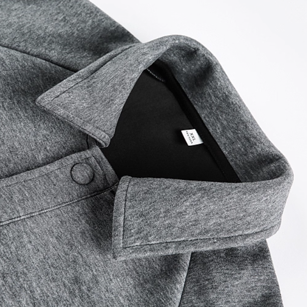 casual silhouette lapel jacket Grey