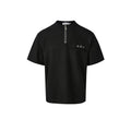 Vintage Cleanfit Half-Zip T-Shirt Black