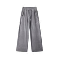 Paneled straight sweatpants Light gray