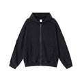 Patchwork zip jacket Black