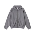 Patchwork zip jacket Gray