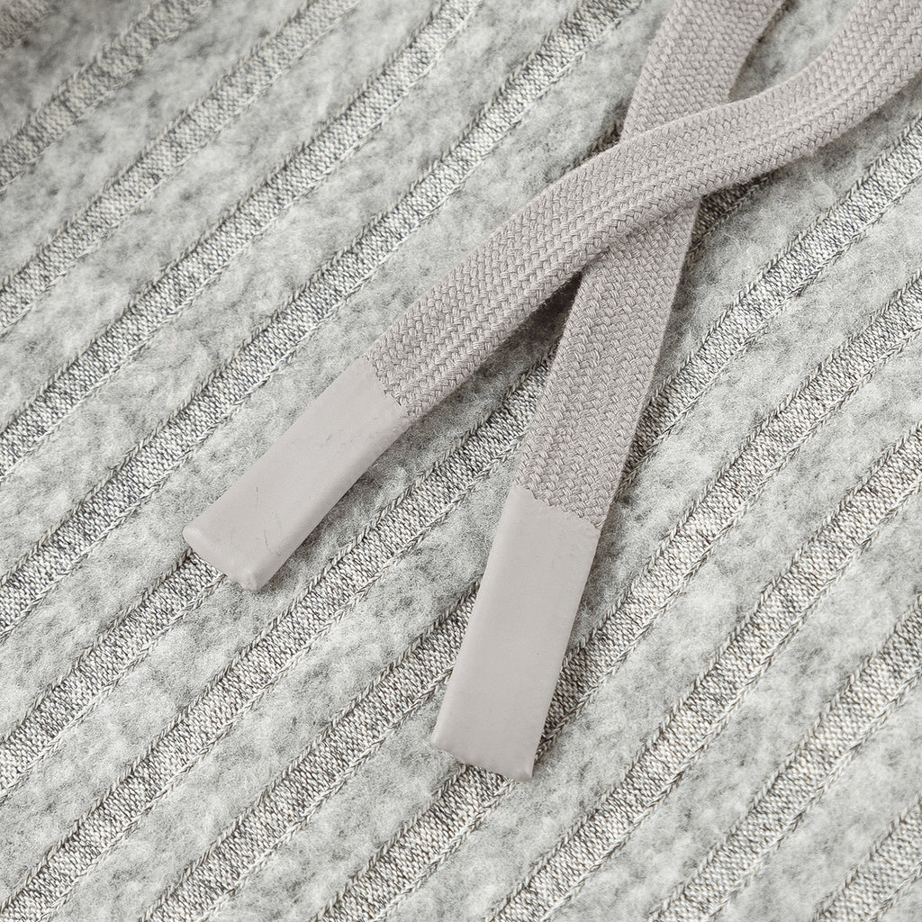 Loose Fleece Casual Pants White Grey