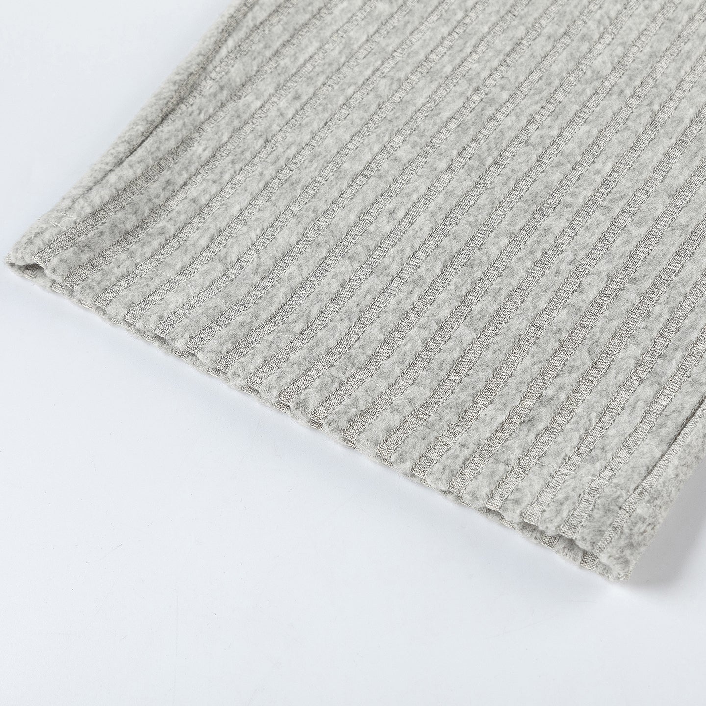 Loose Fleece Casual Pants White Gray