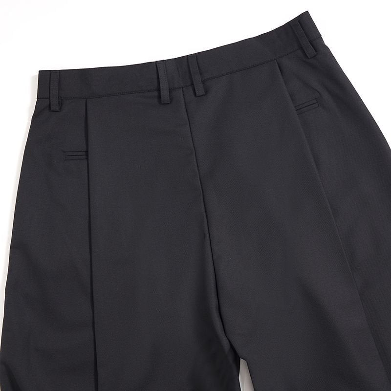 Pleated loose wide-leg trousers