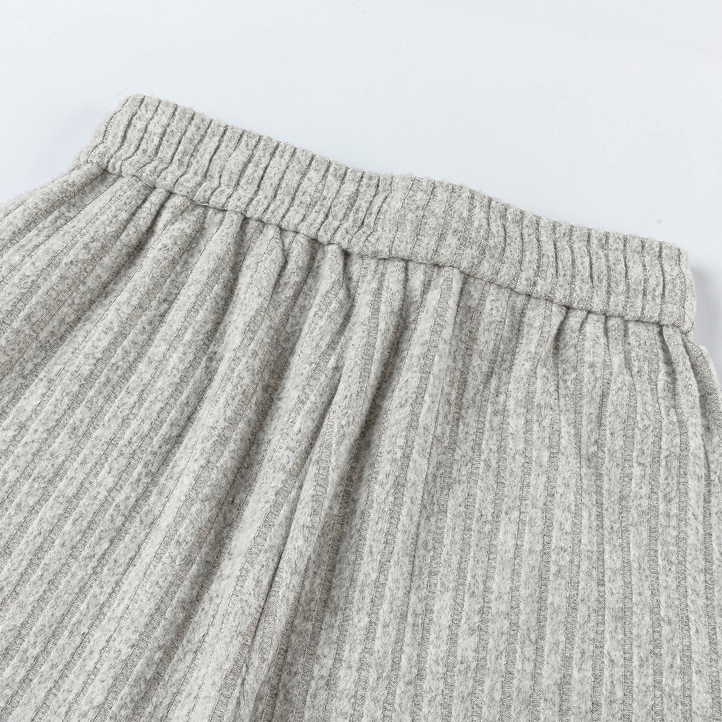 Loose Fleece Casual Pants White Gray