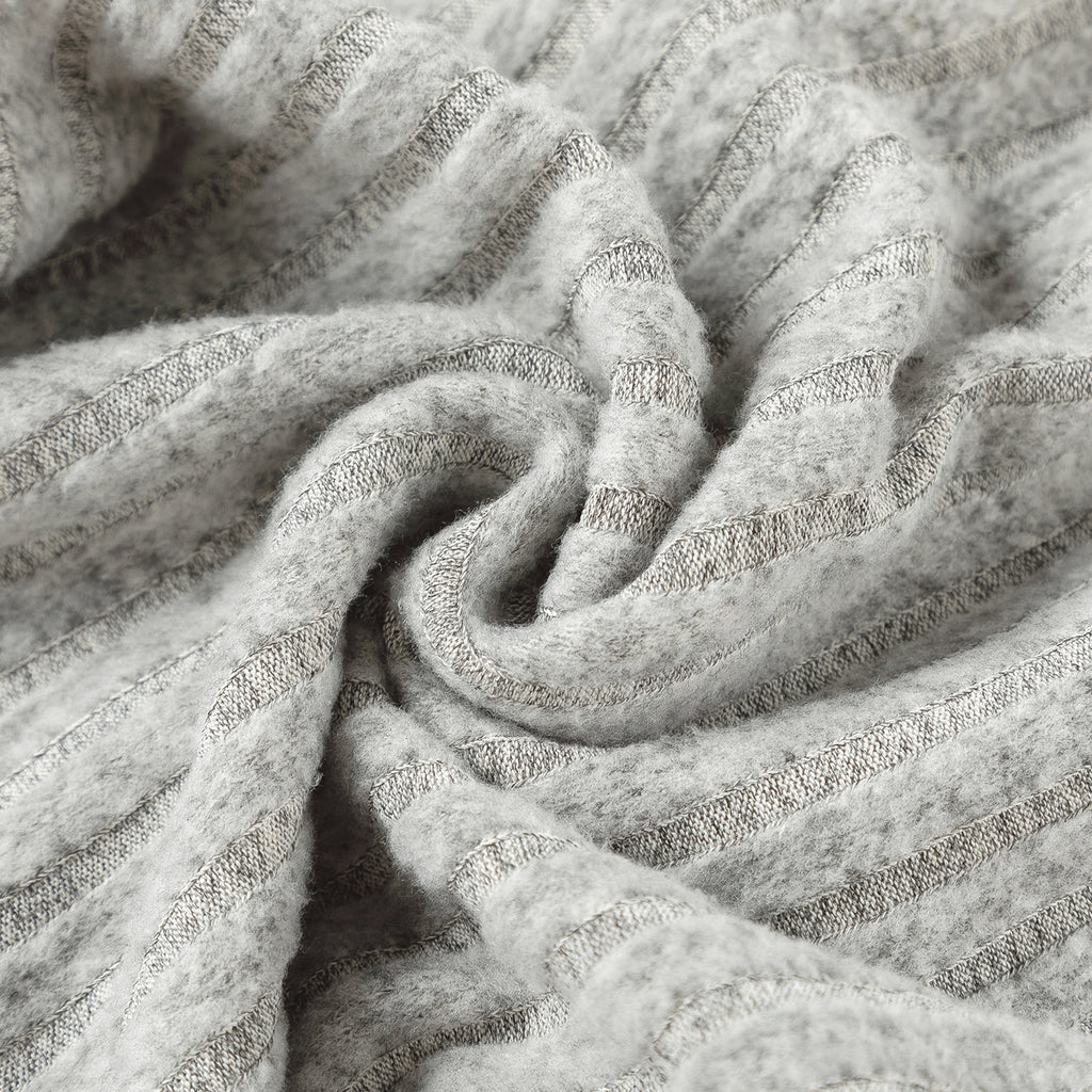 Loose Fleece Casual Pants White Grey