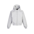 Structured Zip Hoodie White Ash