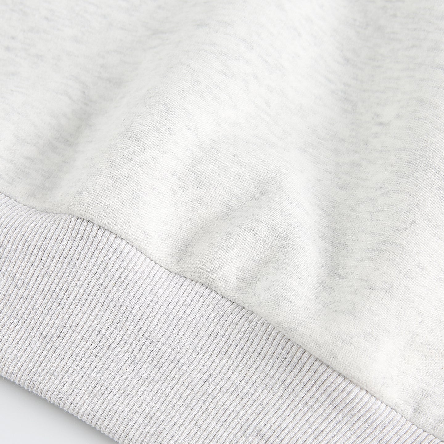 Loose Crew Neck Sweatshirt White Ash