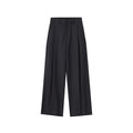 Pleated loose wide-leg trousers