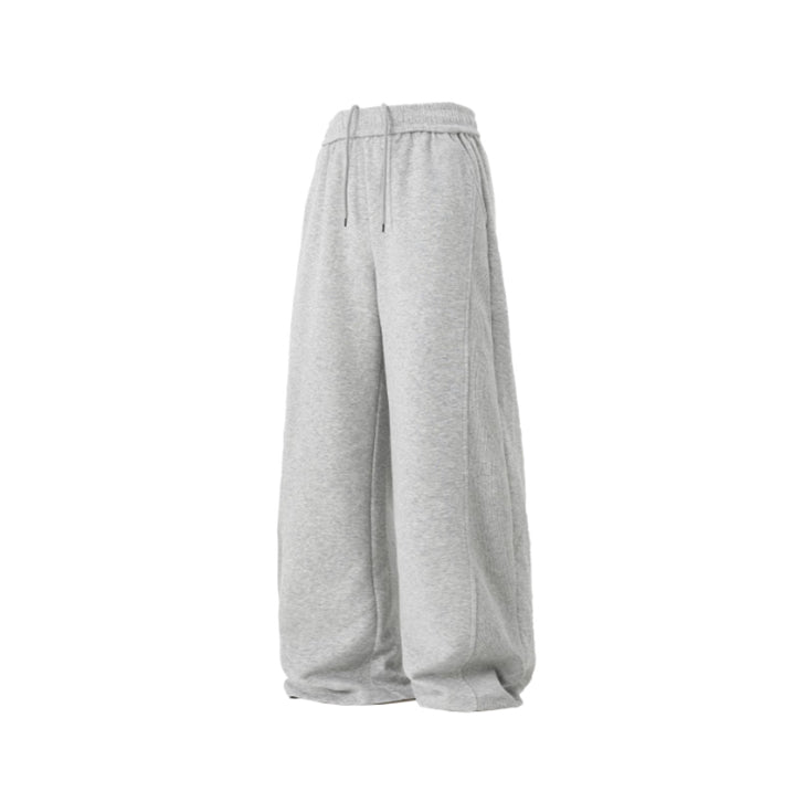 Loose Fit Baggy Sweatpants White Ash
