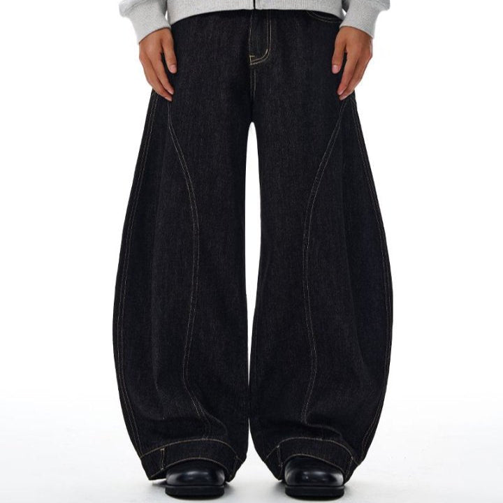 Baggy Curved Blade Jeans