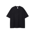 Solid Color Cotton T-Shirt Black