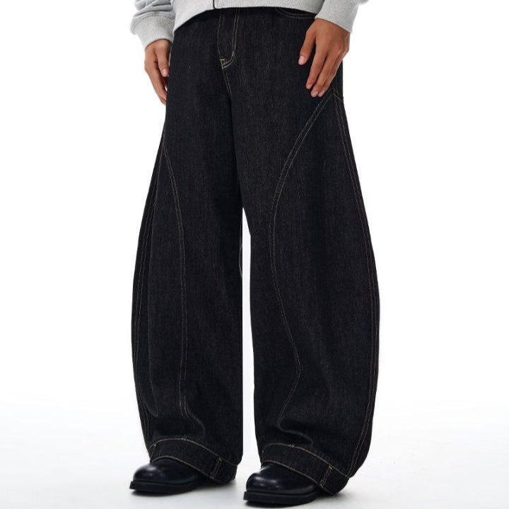 Baggy Curved Blade Jeans