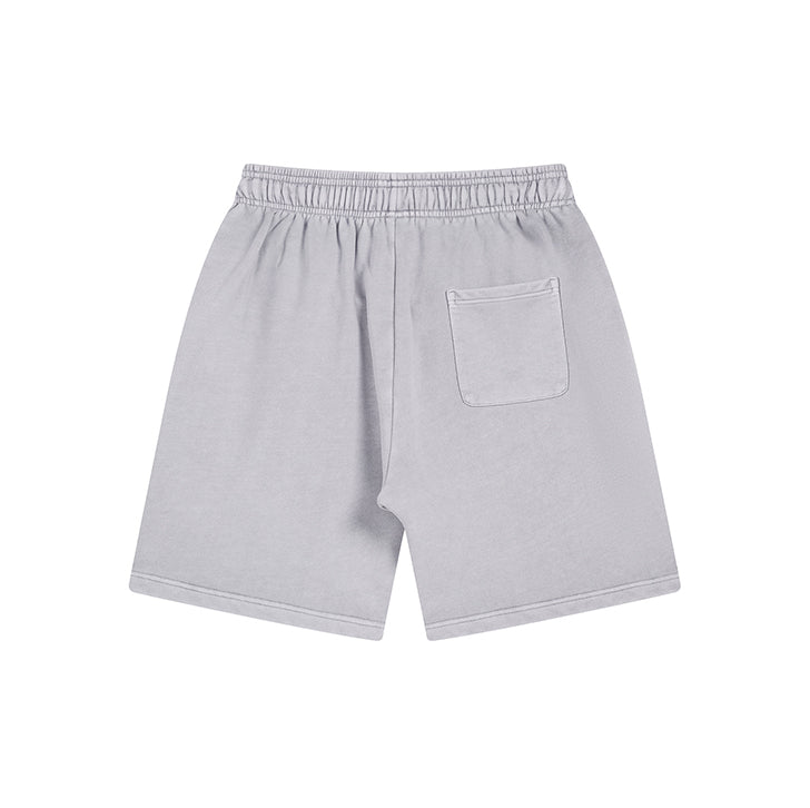 Solid color retro shorts Grey